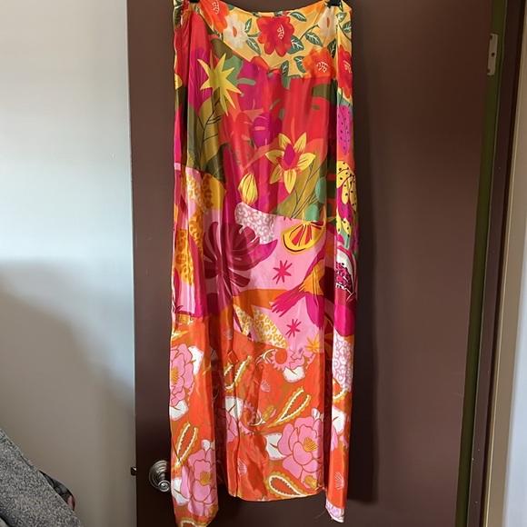 NWT FARM RIO X Anthropologie Floral Midi Skirt - Picture 9 of 11